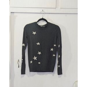 Gap Gray Sweater white stars XS
